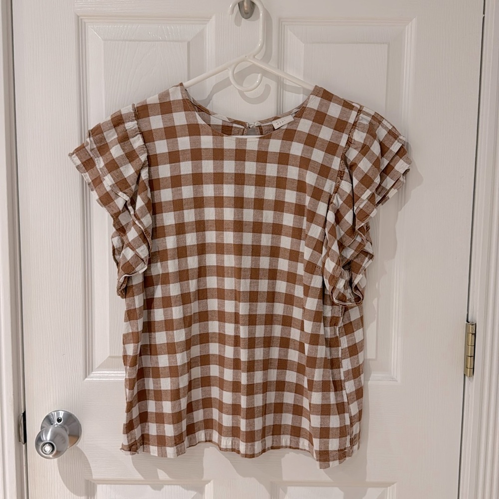 A New Day Sleeveless Ruffle Shirt